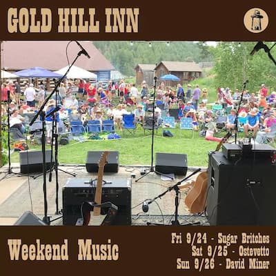 Weekend music with backstage photo at the Gold Hill Inn