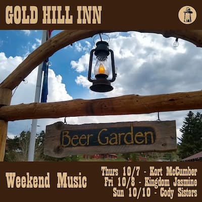 Weekend music with lantern photo at the Gold Hill Inn