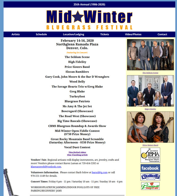 Mid-Winter Bluegrass Festival